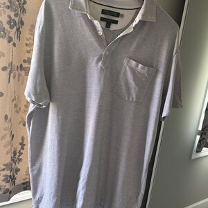 Banana Republic Men’s Light Gray Polo with Chest Pocket